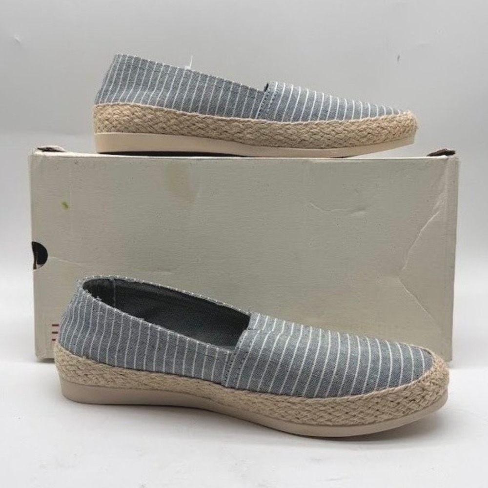 ESPRIT Ella Women Espadrille Slip On Blue Stripe US 6M E1ELL911 NEW IN BOX